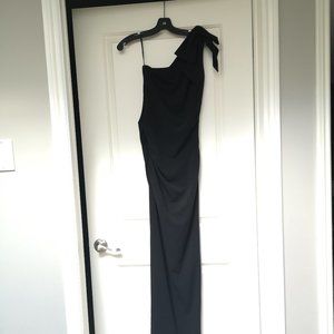 Jacob floor length slim black gown